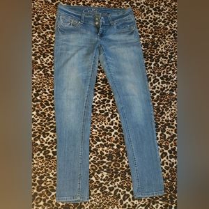 Sexy women's Low Waisted Jeans w/ Rhinestones  Size 9 [free gift w/ Purch